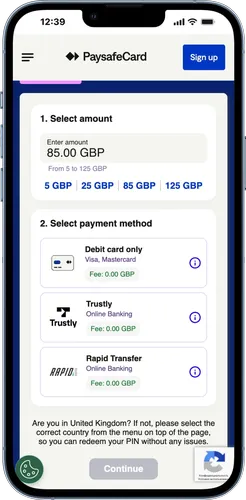 Choose your voucher value