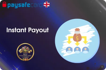 Instant Payout online casino pay with Paysafecard

