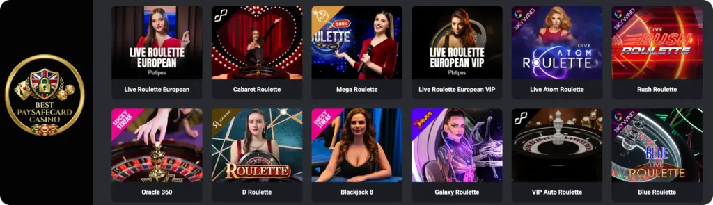 The live casino section at Don Bet