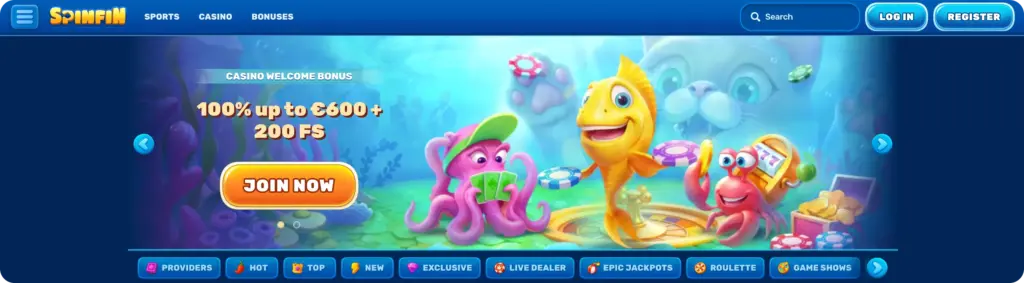 SpinFin Casino UK