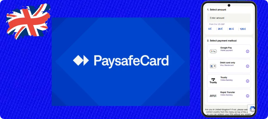Paysafecard official website for UK players