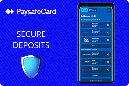 Secure Paysafecard deposits at non GamStop casinos for UK players