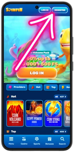 Non GamStop casino registration button on the homepage